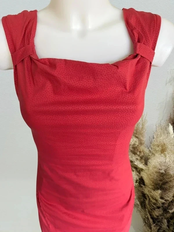 Vestido midi para mujer bonobo burdeos/rojo 36/S – photo 3
